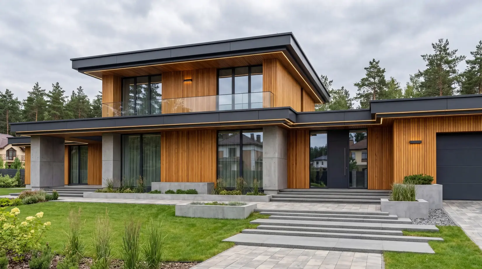 Дома в стиле Райт — фото 19